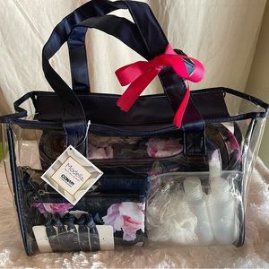 Floral 14 piece Tote set